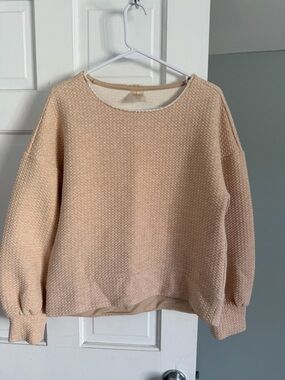 Calia Textured Crewneck Sweater - Cream